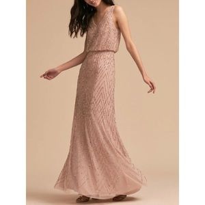 BHLDN Sandstone/Blush sequin dress